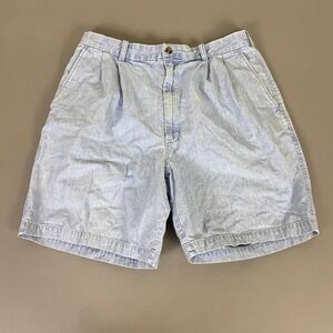 Vintage Outerrim Jeans Shorts Men's 36 (Fit 30 in) Blue‎ Denim Pleated Relaxed